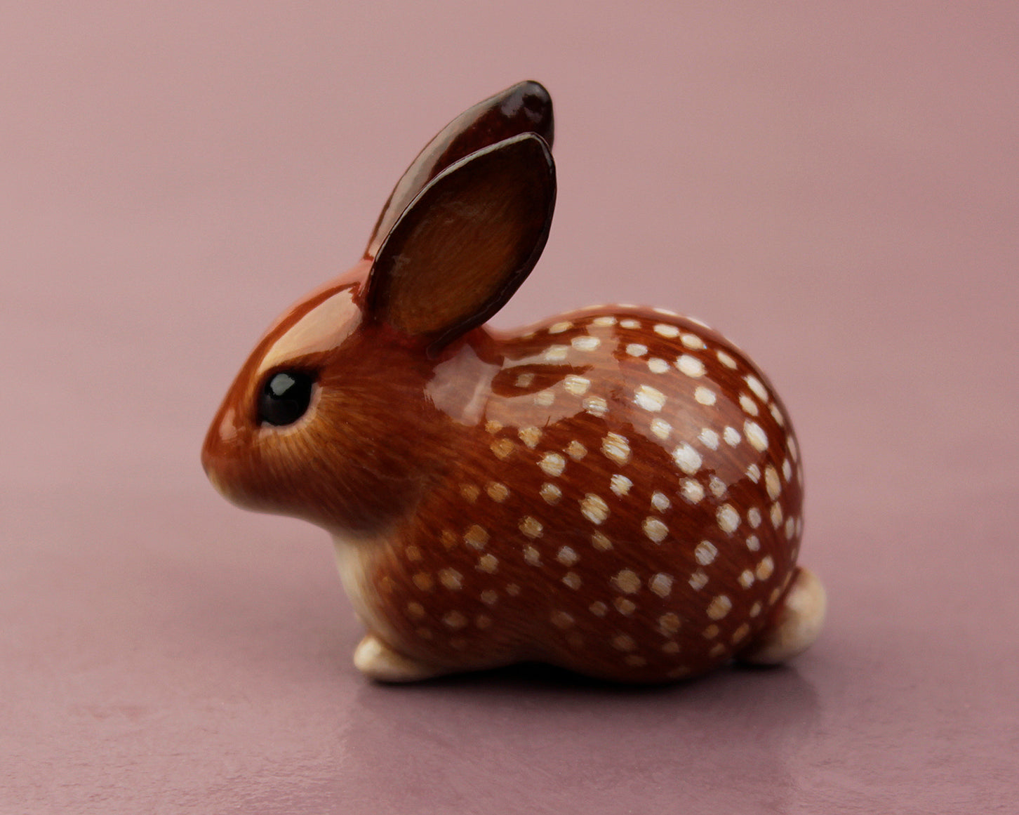 brown spotted rabbit
