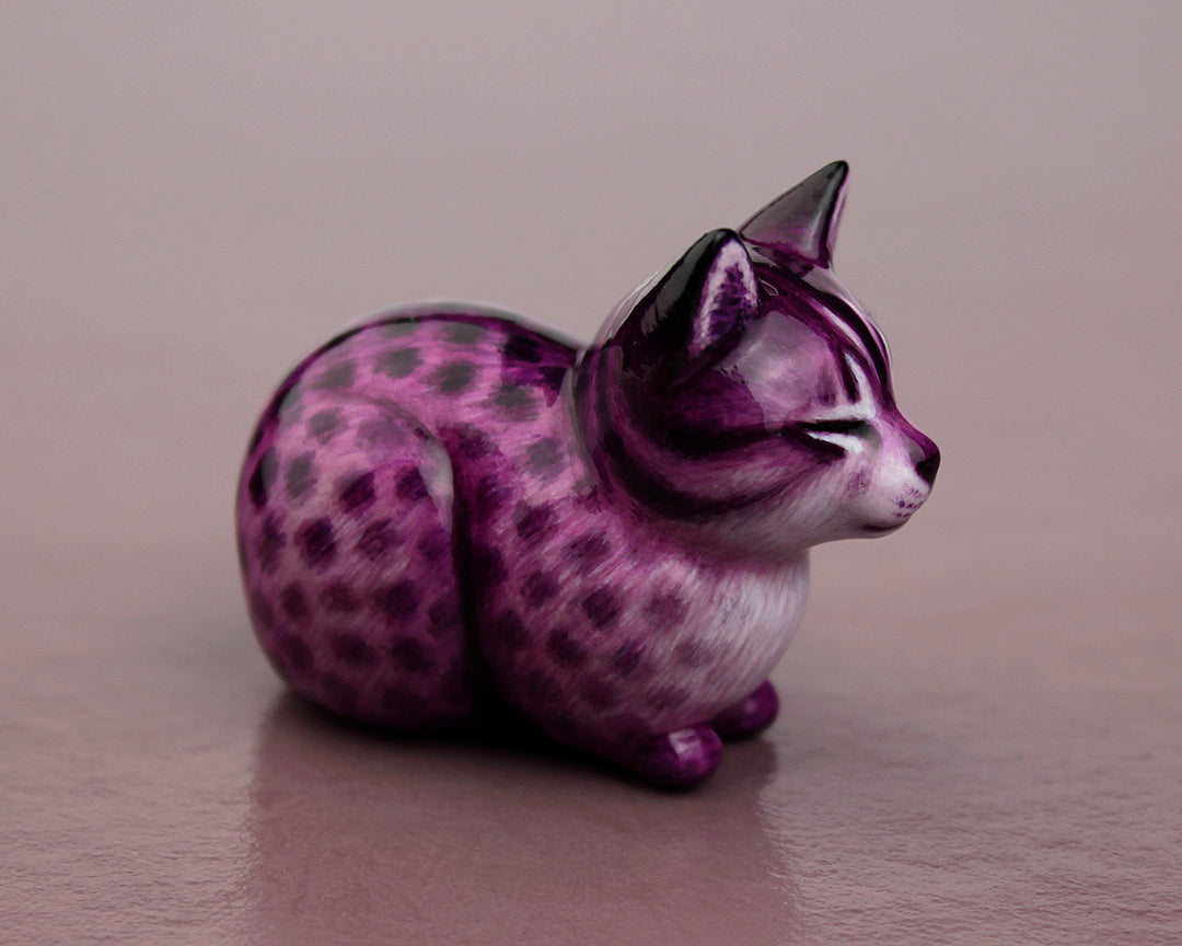 purple tabby cat
