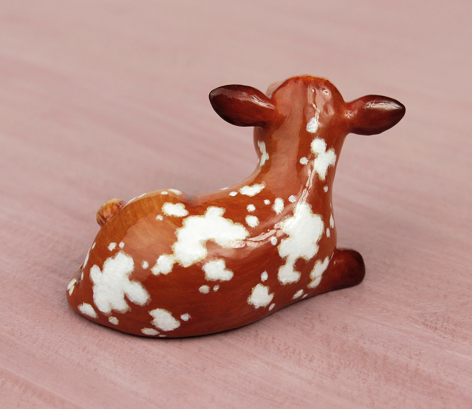 Brown heart cow